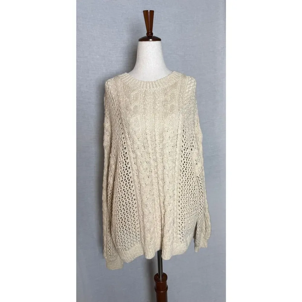 Spell & The Gypsy Kelani Cable Jumper / Sweater Size Medium  NWT